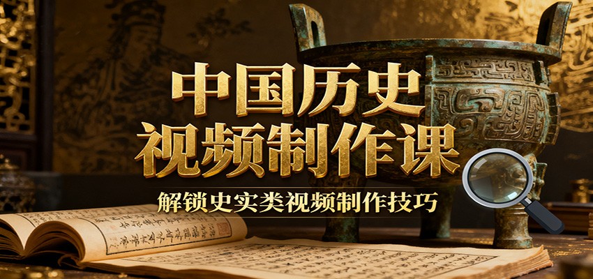 中国历史视频制作课：疆域地图集+参考文案+练习素材，解锁史实类视频制作技巧-智富思维学堂