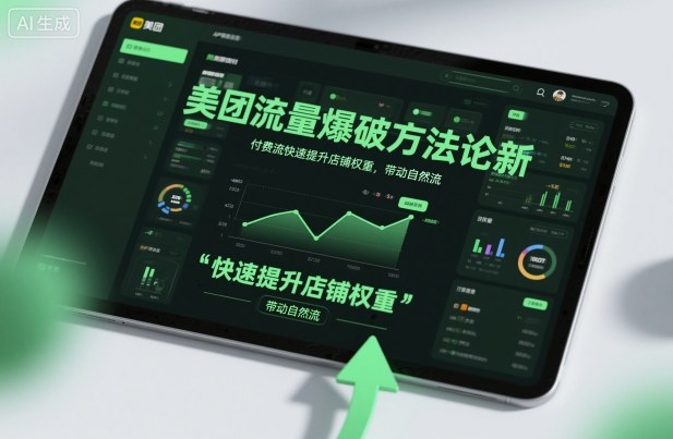 美团流量爆破方法论,付费流快速提升店铺权重,带动自然流-智富思维学堂