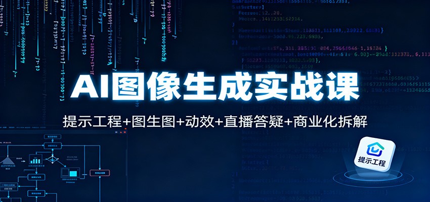 AI图像生成实战课：提示工程+图生图+动效+直播答疑+商业化拆解-智富思维学堂
