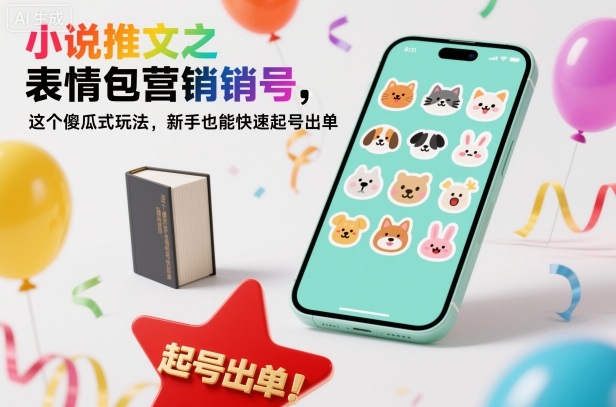 小说推文之表情包营销号,这个傻瓜式玩法,新手也能快速起号出单-智富思维学堂