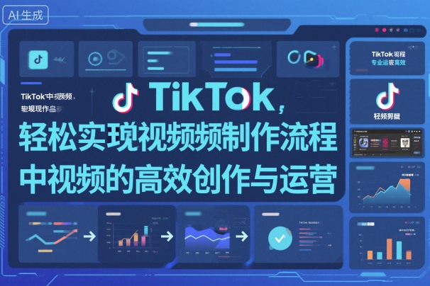 TikTok中视频制做流程，轻松实现Tk中视频的高效创作与运营-智富思维学堂