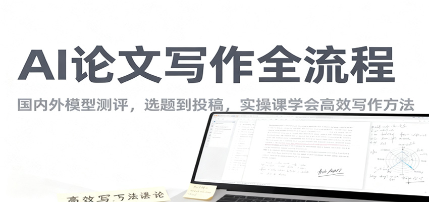 AI论文写作全流程,国内外模型测评,选题到投稿,实操课学高效写作方法-智富思维学堂