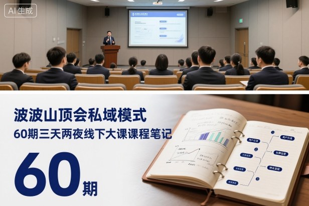 波波山顶会私域模式60期三天两夜线下大课课程笔记(文档)-智富思维学堂