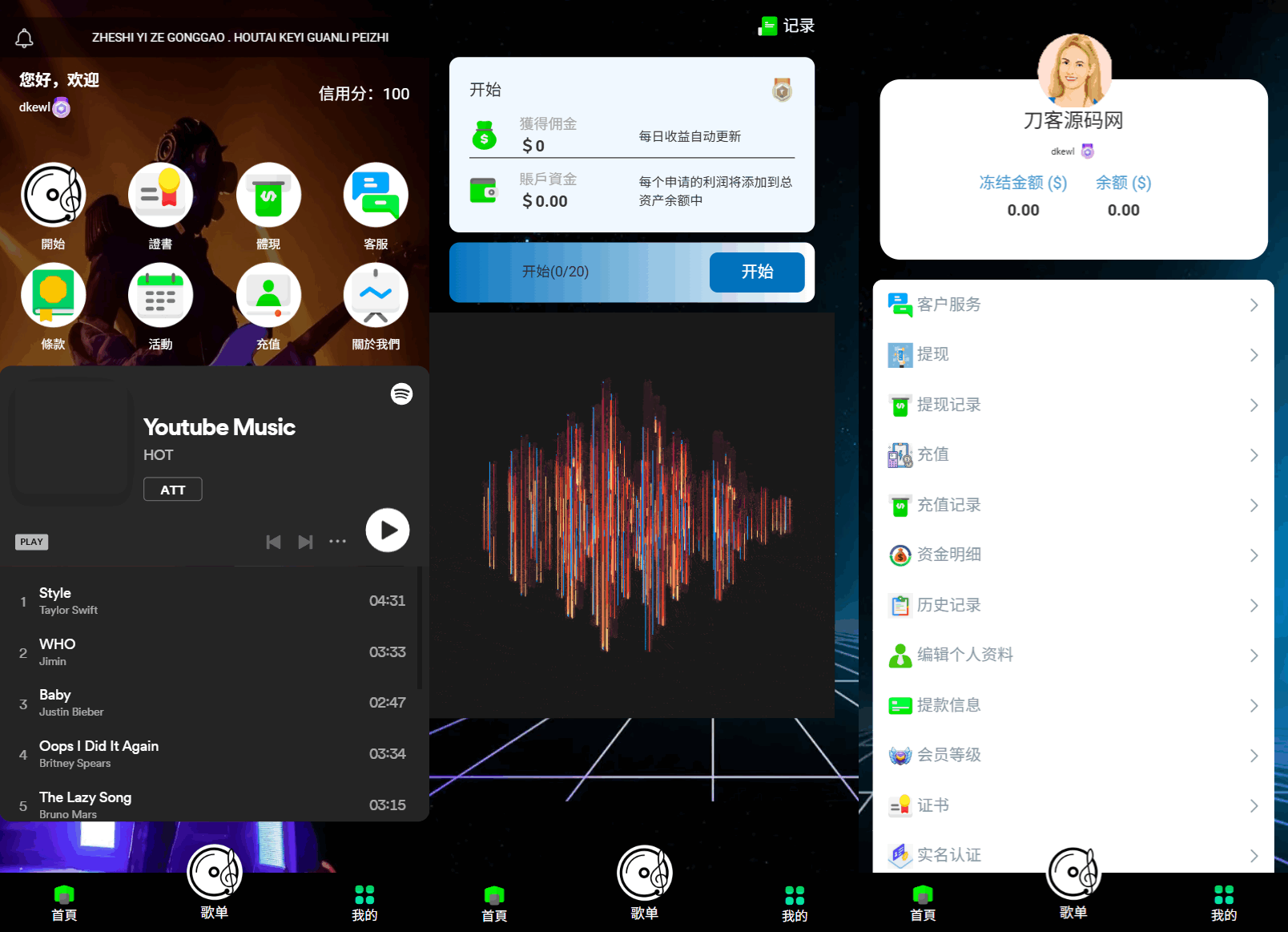 海外多语言音乐刷单抢单源码/连单卡单/叠加组规则/打针/前端html/后端PHP-智富思维学堂