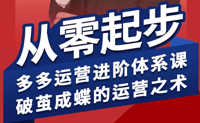 海神·拼多多运营进阶系统课(更新9月)-智富思维学堂