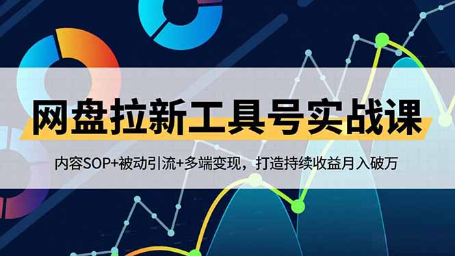 网盘拉新工具号实战课，内容SOP+被动引流+多端变现，打造持续收益月入破万-智富思维学堂