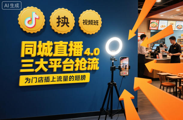 同城直播实操班4.0,三大平台抢流,为门店插上流量的翅膀-智富思维学堂