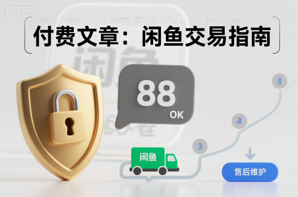 付费文章:闲鱼交易指南,怎么才能降低被坑被马扁的概率-智富思维学堂