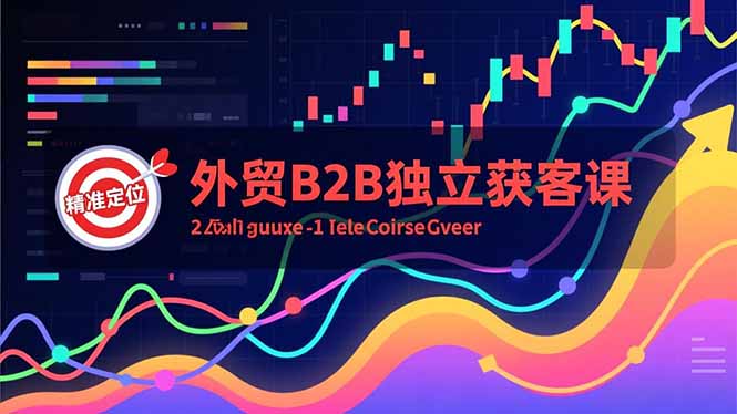 外贸B2B独立获客课，Facebook主页搭建、消息互动广告、精准定位，打造高询盘系统-智富思维学堂