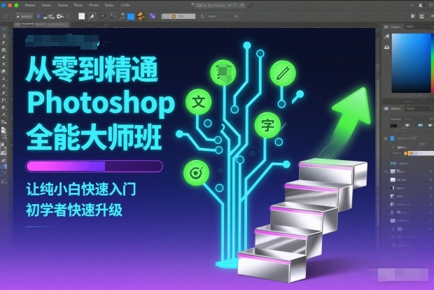 从零到精通Photoshop全能大师班，让纯小白快速入门，初学者快速升级-智富思维学堂