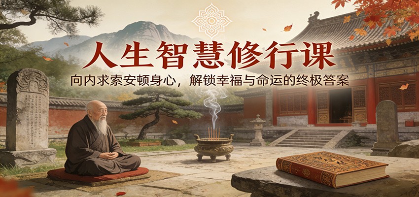 人生智慧修行课:向内求索安顿身心,解锁幸福与命运的终极答案-智富思维学堂