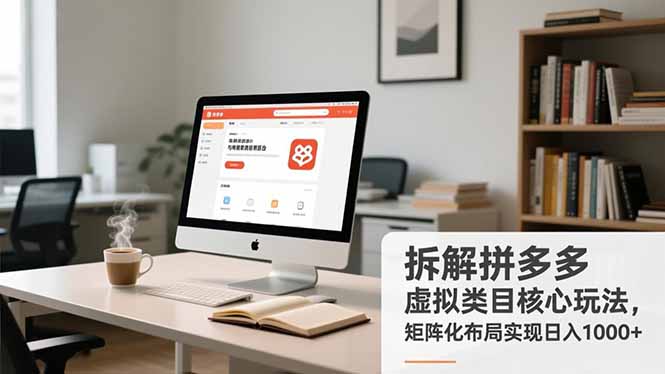 拆解拼多多虚拟类目核心玩法，矩阵化布局实现日入1000+-智富思维学堂