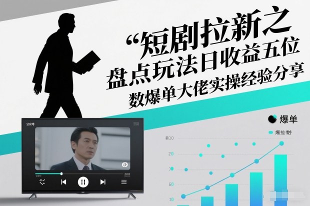 短剧拉新之盘点玩法日收益五位数爆单大佬实操经验分享-智富思维学堂