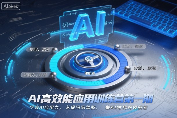 AI高效能应用训练营第一期，学会AI应用力，从提问到驾驭，做AI时代的领航者(更新)-智富思维学堂