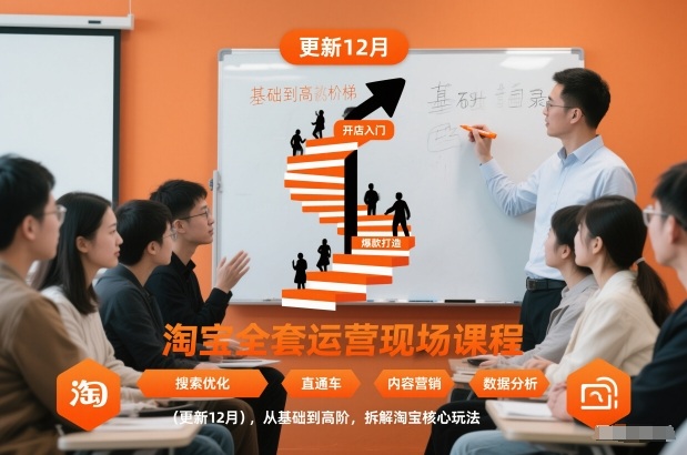 淘宝全套运营现场课程(更新12月)，从基础到高阶，拆解淘宝核心玩法-智富思维学堂