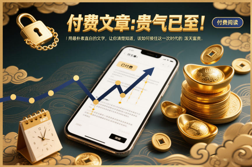 付费文章：贵气已至！用最朴素直白的文字，让你清楚知道，该如何接住这一次时代的泼天富贵-智富思维学堂