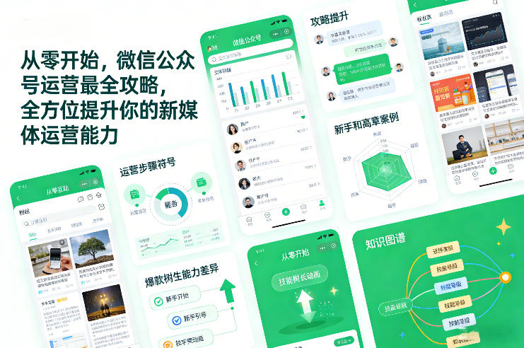 从零开始，微信公众号运营最全攻略，全方位提升你的新媒体运营能力-智富思维学堂