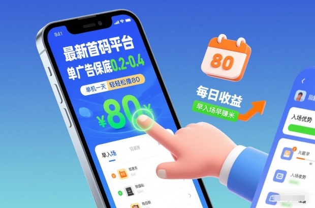 最新首码平台，单广告保底0.2-0.4，单机一天轻松撸80，早入场早賺米【揭秘】-智富思维学堂
