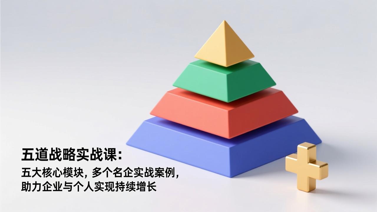 五道战略实战课：五大核心模块，多个名企实战案例，助力企业与个人实现持续增长-智富思维学堂