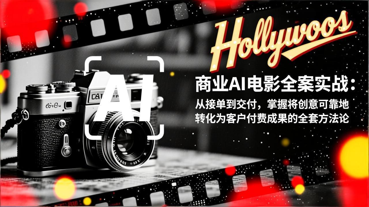 商业AI电影全案实战:从接单到交付,掌握将创意可靠地转化为客户付费成果的全套方法论-智富思维学堂