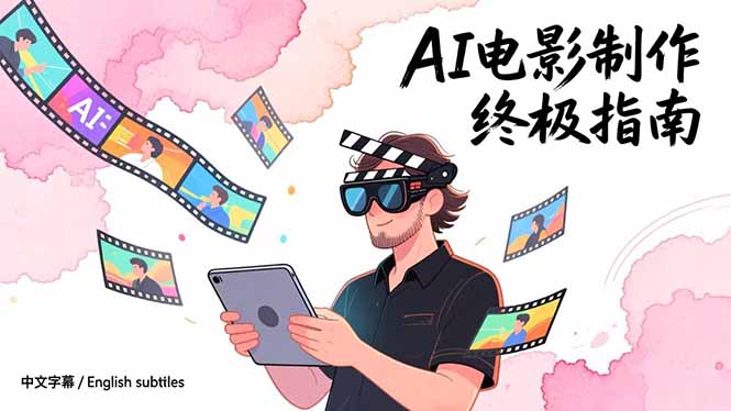 AI电影制作终极指南:从创意到成片,系统掌握智能影视全流程实战课(中英字幕-智富思维学堂