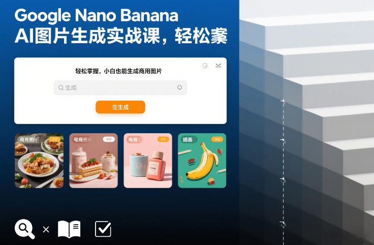 Google Nano Banana AI图片生成实战课,轻松掌握,小白也能生成商用图片-智富思维学堂