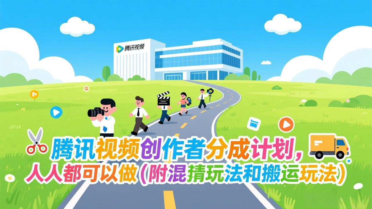 腾讯视频创作者分成计划，人人都可以做(附混剪玩法和搬运玩法-智富思维学堂