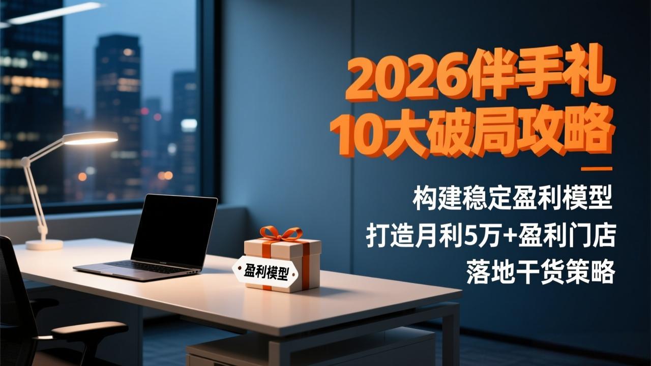 2026伴手礼10大破局攻略：构建稳定盈利模型，打造月利5万+盈利门店，落地干货策略-智富思维学堂
