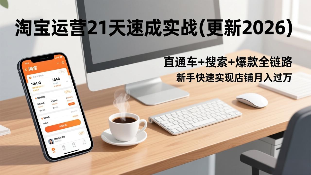 淘宝运营21天速成实战(更新2026-智富思维学堂