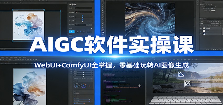 AIGC软件实操课：WebUI+ComfyUI全掌握，零基础玩转AI图像生成-智富思维学堂
