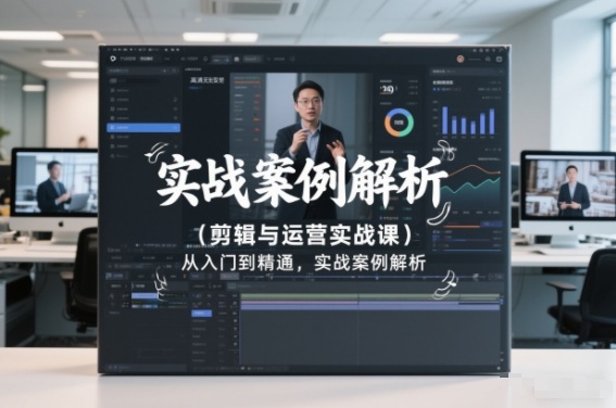 剪辑与运营实战课,从入门到精通,实战案例解析(更新2026)-智富思维学堂