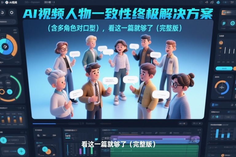 AI视频人物一致性终极解决方案(含多角色对口型)，看这一篇就够了(完整版)-智富思维学堂