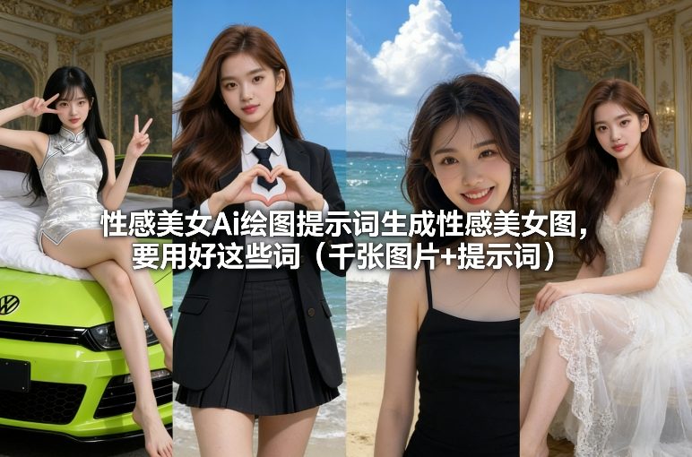 性感美女Ai绘图提示词生成性感美女图，要用好这些词(千张图片+提示词)-智富思维学堂