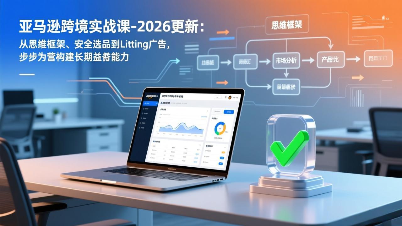 亚马逊跨境实战课-2026更新:从思维框架、安全选品到Listing广告,步步为营构建长期盈利能力-智富思维学堂