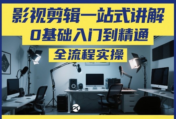 影视剪辑一站式讲解，0基础入门到精通，全流程实操-智富思维学堂