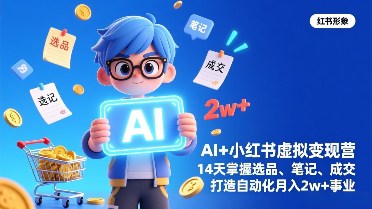 AI+小红书虚拟变现营(完结-智富思维学堂
