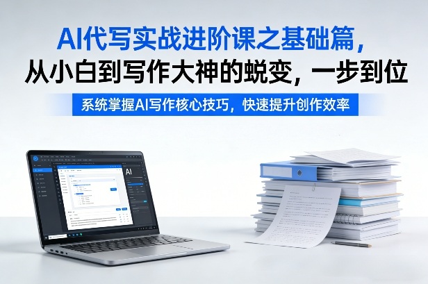 AI代写实战进阶课之基础篇，从小白到写作大神的蜕变，一步到位【揭秘】-智富思维学堂