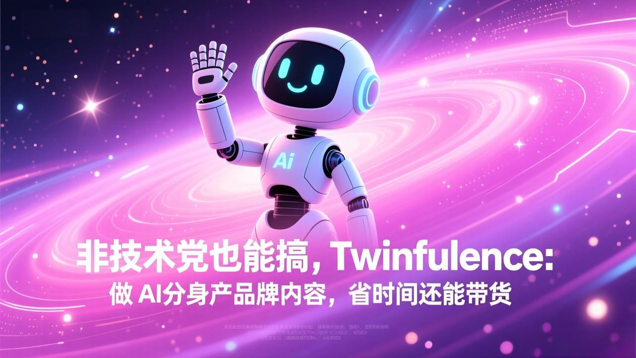 非技术党也能搞!Twinfluence:做 AI 分身产品牌内容,省时间还能带货-智富思维学堂