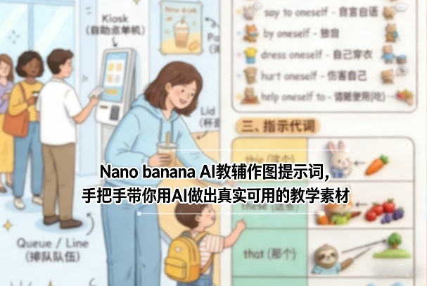 Nano banana AI教辅作图提示词,手把手带你用AI做出真实可用的教学素材-智富思维学堂