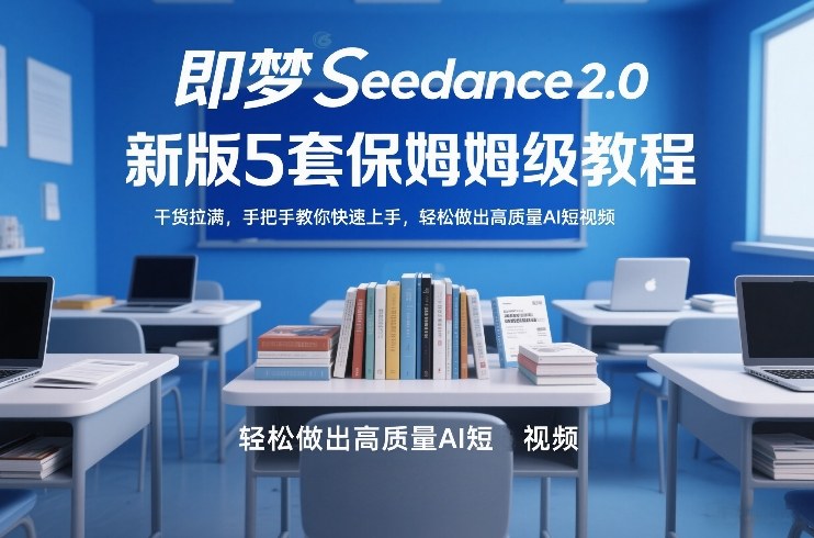 即梦Seedance2.0新版5套保姆级教程，干货拉满，手把手教你快速上手，轻松做出高质量AI短视频-智富思维学堂