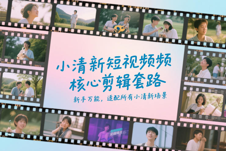 小清新短视频核心剪辑套路，新手万能，适配所有小清新场景-智富思维学堂