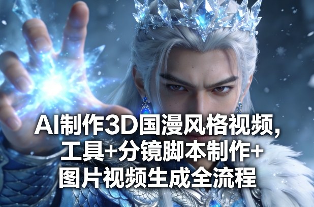 AI制作3D国漫风格视频，工具+分镜脚本制作+图片视频生成全流程-智富思维学堂
