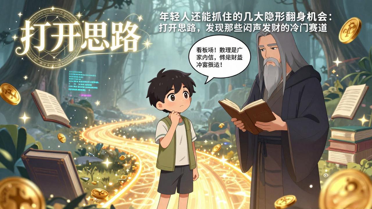 付费文1+2:年轻人还能抓住的几大隐形翻身机会:打开思路,发现那些闷声发财的冷门赛道-智富思维学堂