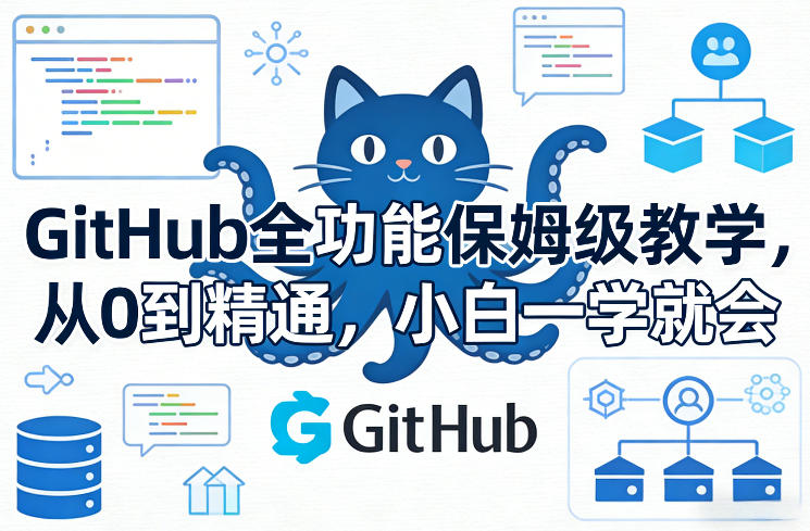 GitHub全功能保姆级教学,从0到精通,小白一学就会-智富思维学堂