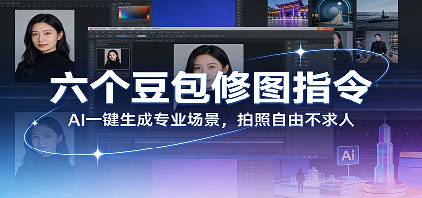 六个豆包修图指令:AI 一键生成专业场景,拍照自由不求人-智富思维学堂