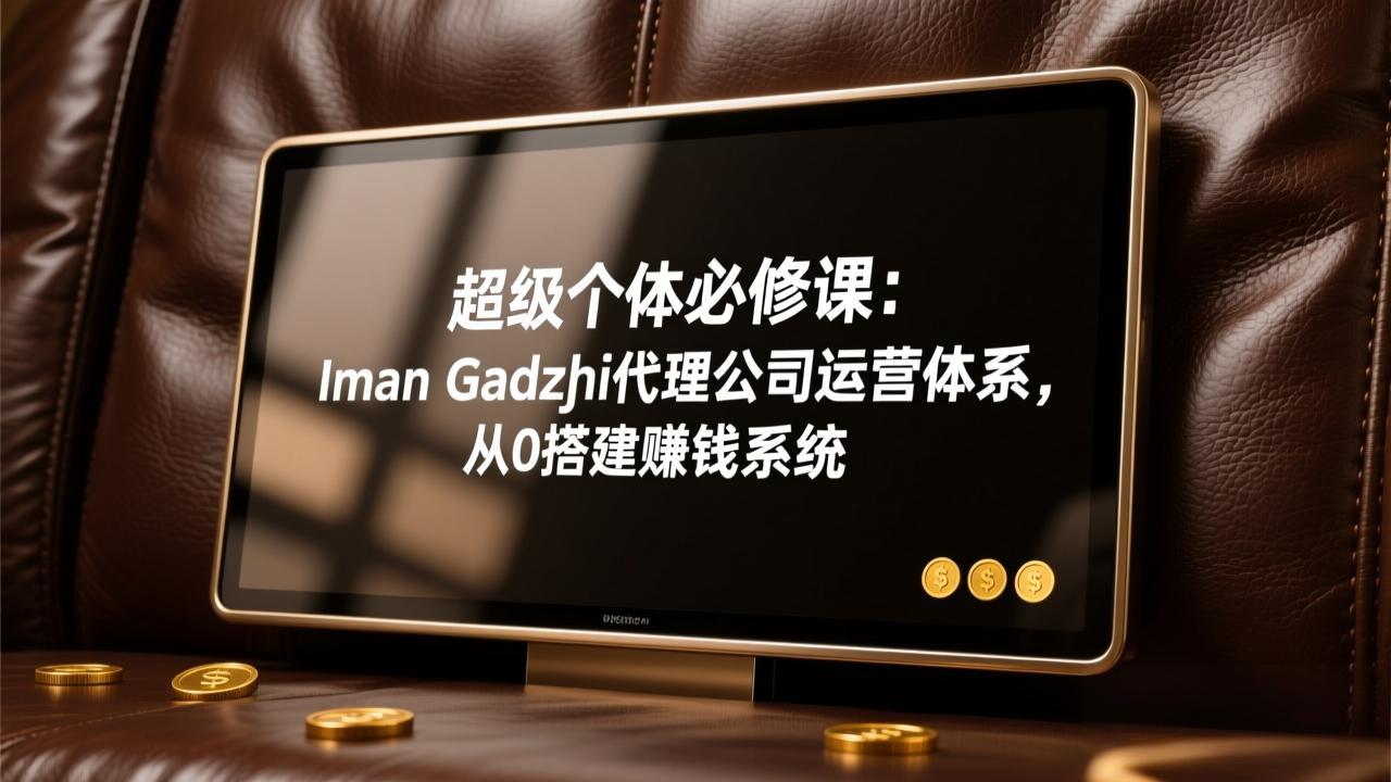 超级个体必修课：Iman Gadzhi代理公司运营体系，从0搭建赚钱系统-智富思维学堂