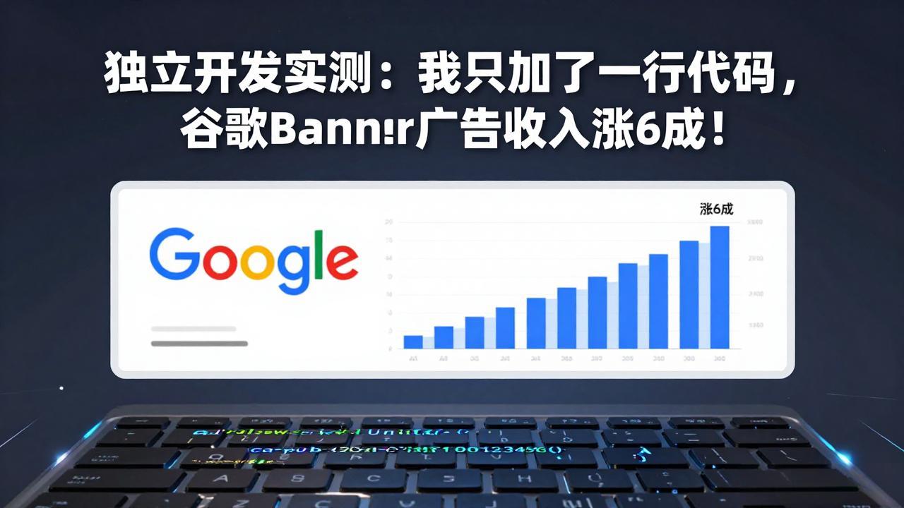 付费文章：独立开发实测：我只加了一行代码，谷歌Banner广告收入涨6成！-智富思维学堂