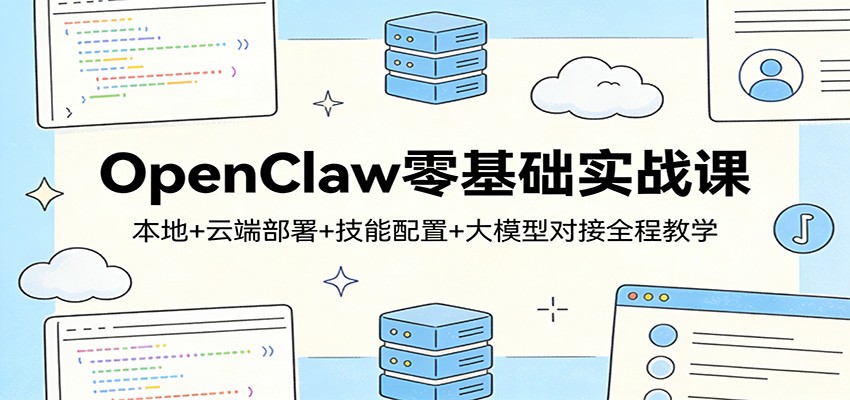 OpenClaw零基础实战课：本地+云端部署+技能配置+大模型对接全程教学-智富思维学堂