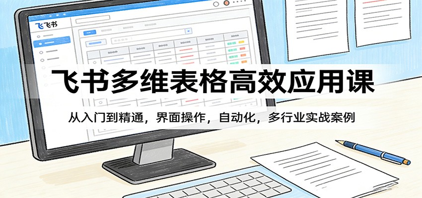 飞书多维表格高效应用课：从入门到精通，界面操作，自动化，多行业实战案例-智富思维学堂