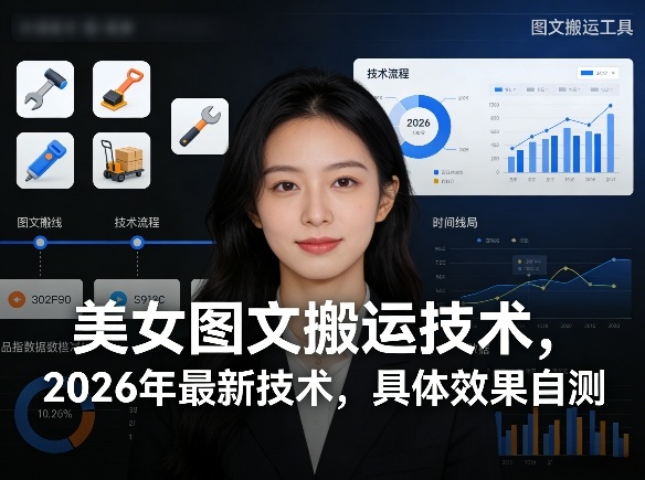 美女图文搬运技术，2026年最新技术，具体效果自测-智富思维学堂
